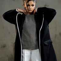 Melia Woolen Coat Black