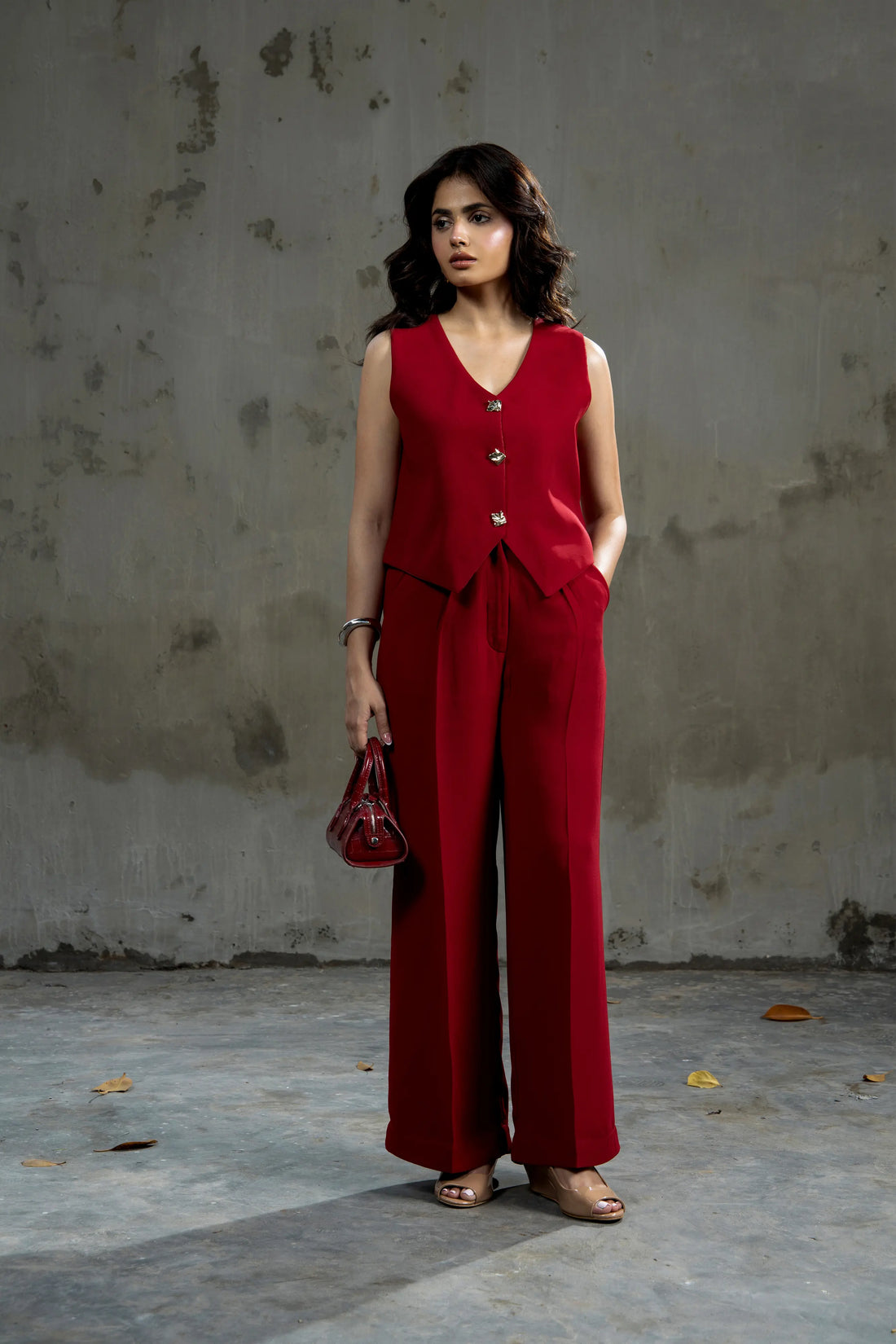 Lady Loud Tailored Trouser Red