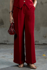 Lady Loud Tailored Trouser Red
