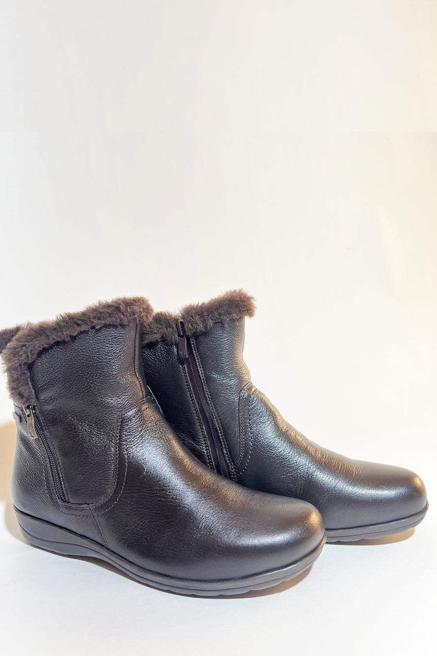 Brussels Glide fur boots Brown