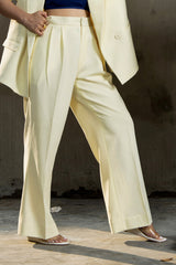 Boss Babe Tailored Trouser  Butter Yellow