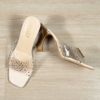 Elli Clear Heel Gold