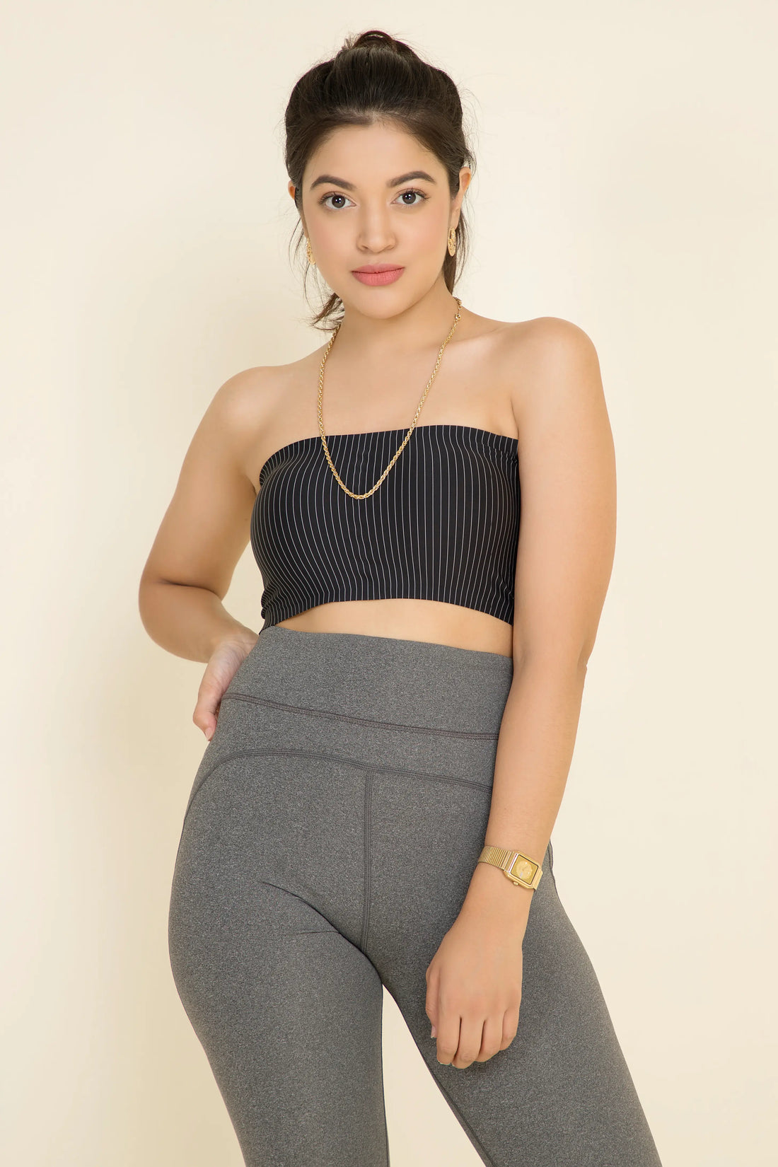 Striped Rib Bandeaus (Padded)