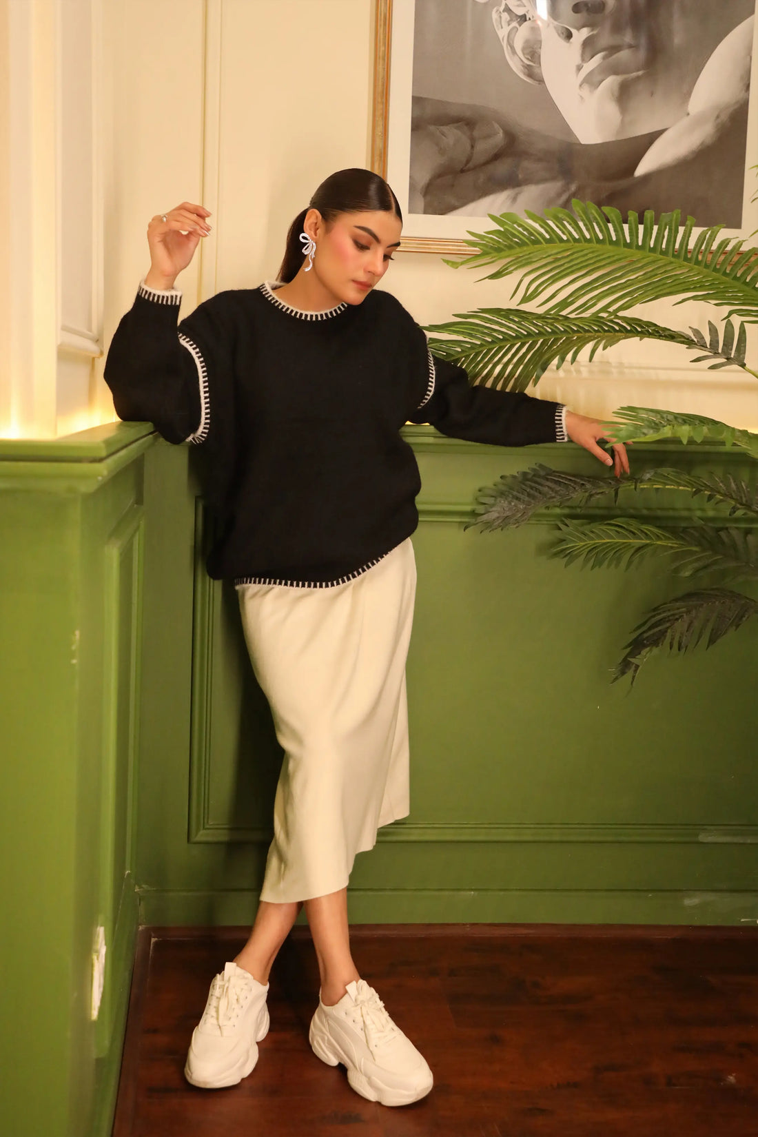 Highlander Oversized Sweater Black