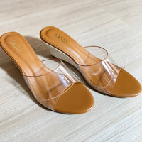 Saint Tropez wedge heel coffee