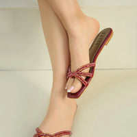 Sassy FIRE Flats   Maroon