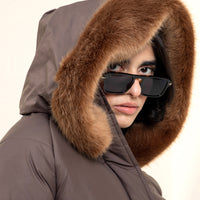 Jaylen Neo Brown with fur Hoodie