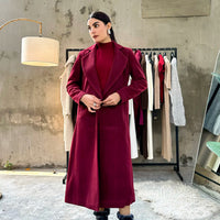 Chloe long coat Cherry