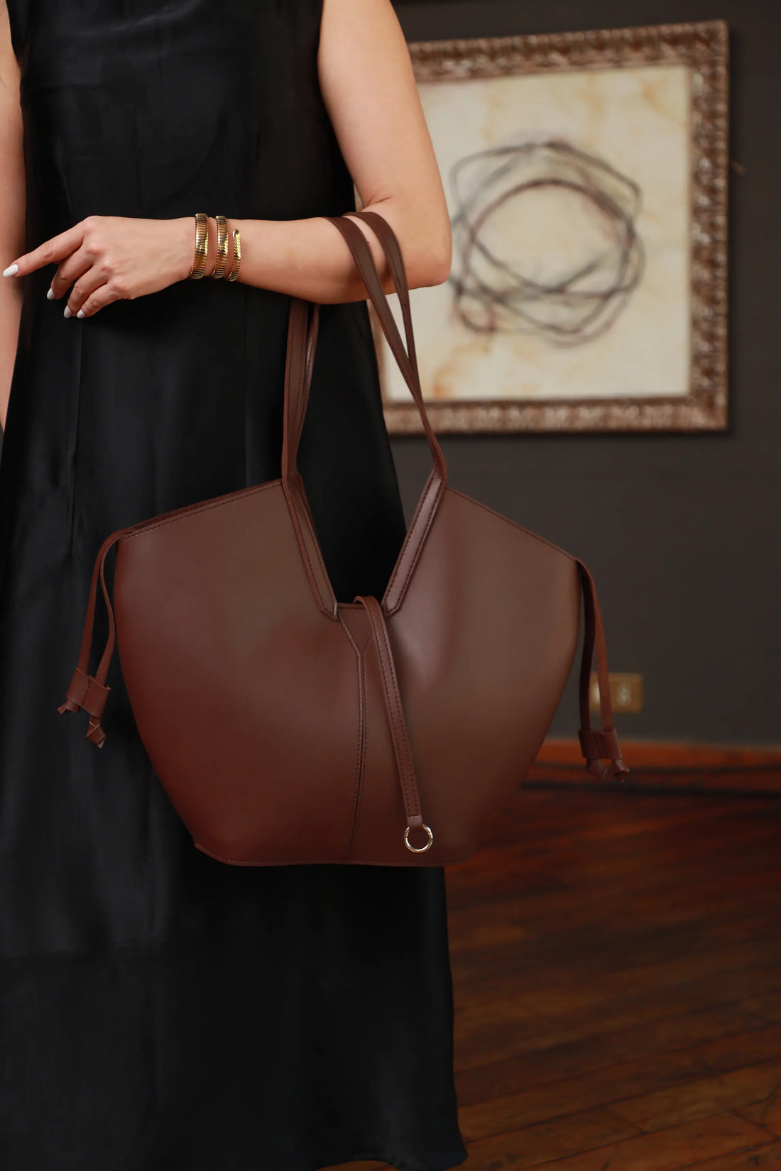 Viora Tote Bag Brown