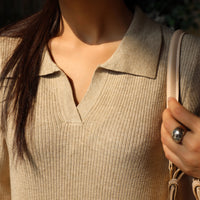 Rowan Sweater Dress Light Brown