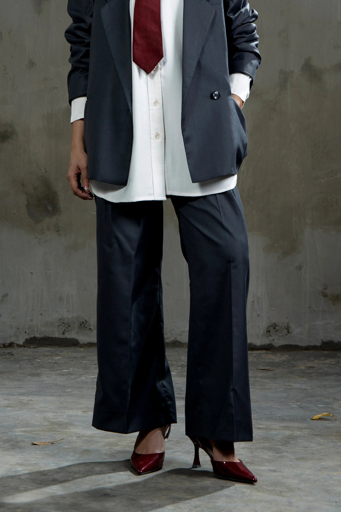 Boss Babe Tailored Trouser  Grey