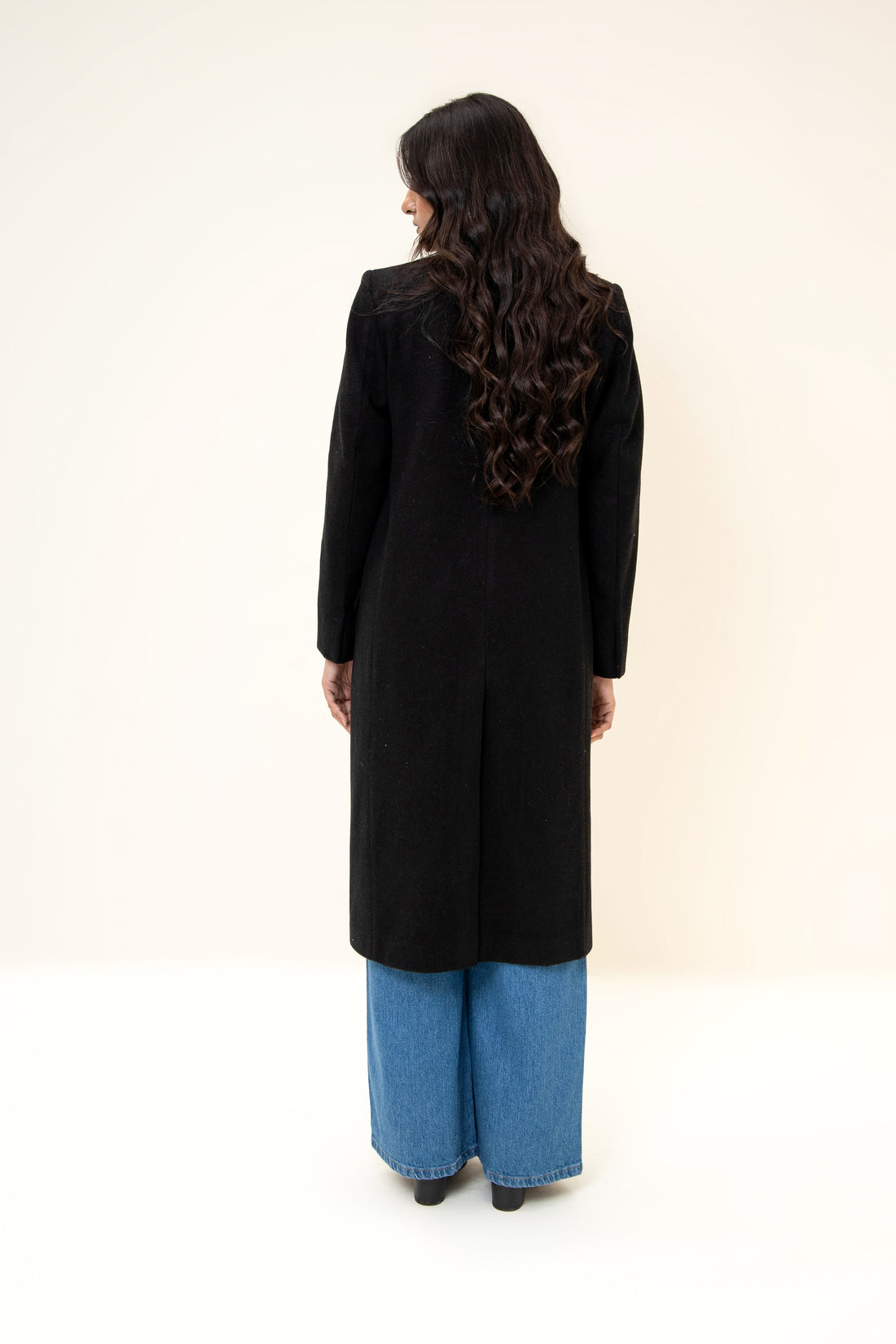 Amelie Long Coat  BLACK