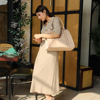 Rowan Sweater Dress Light Brown