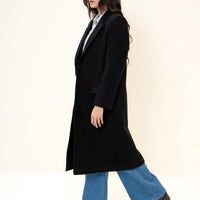 Amelie Long Coat  BLACK