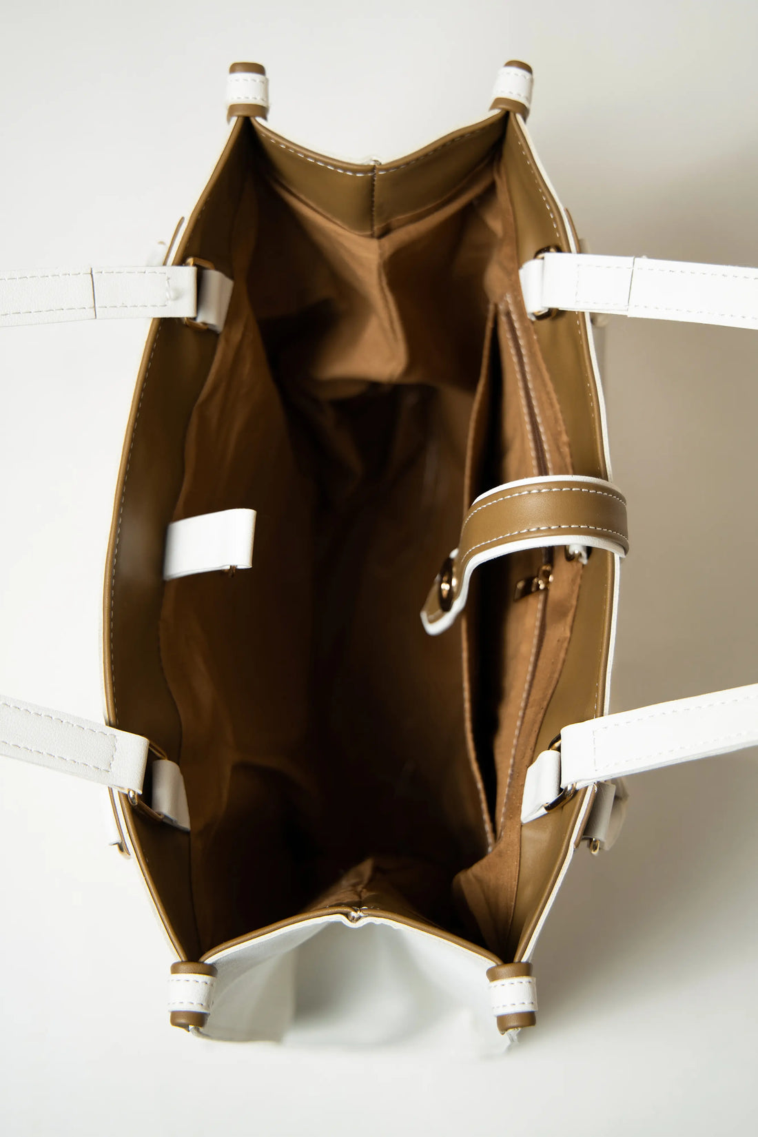 Tokyo Tote Bag White n Brown