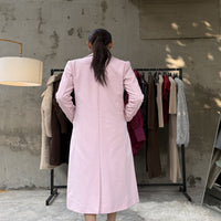 Chloe long coat pink