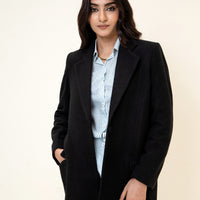 Amelie Long Coat  BLACK