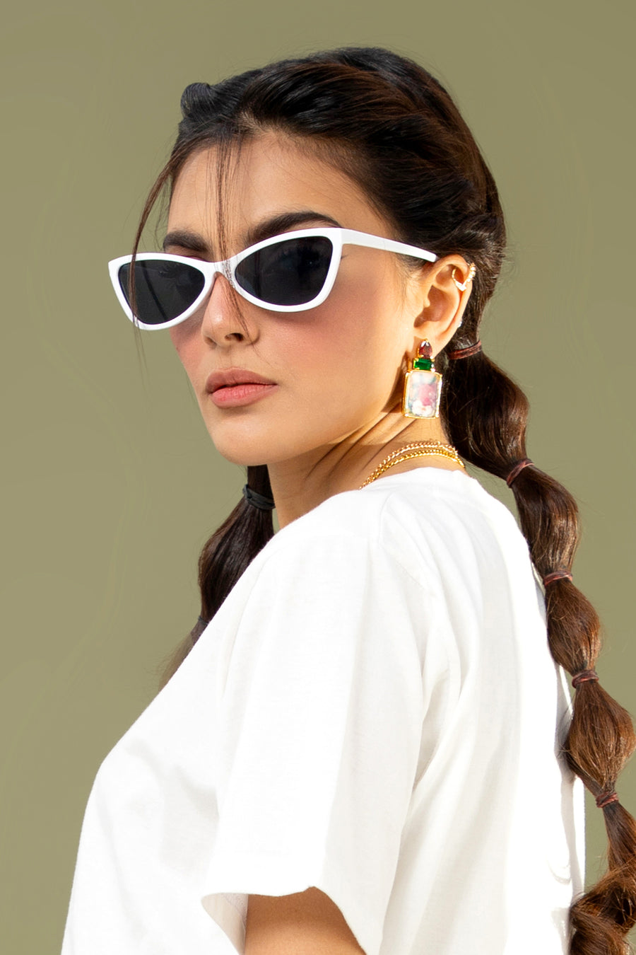 Sassy Sunglasses White