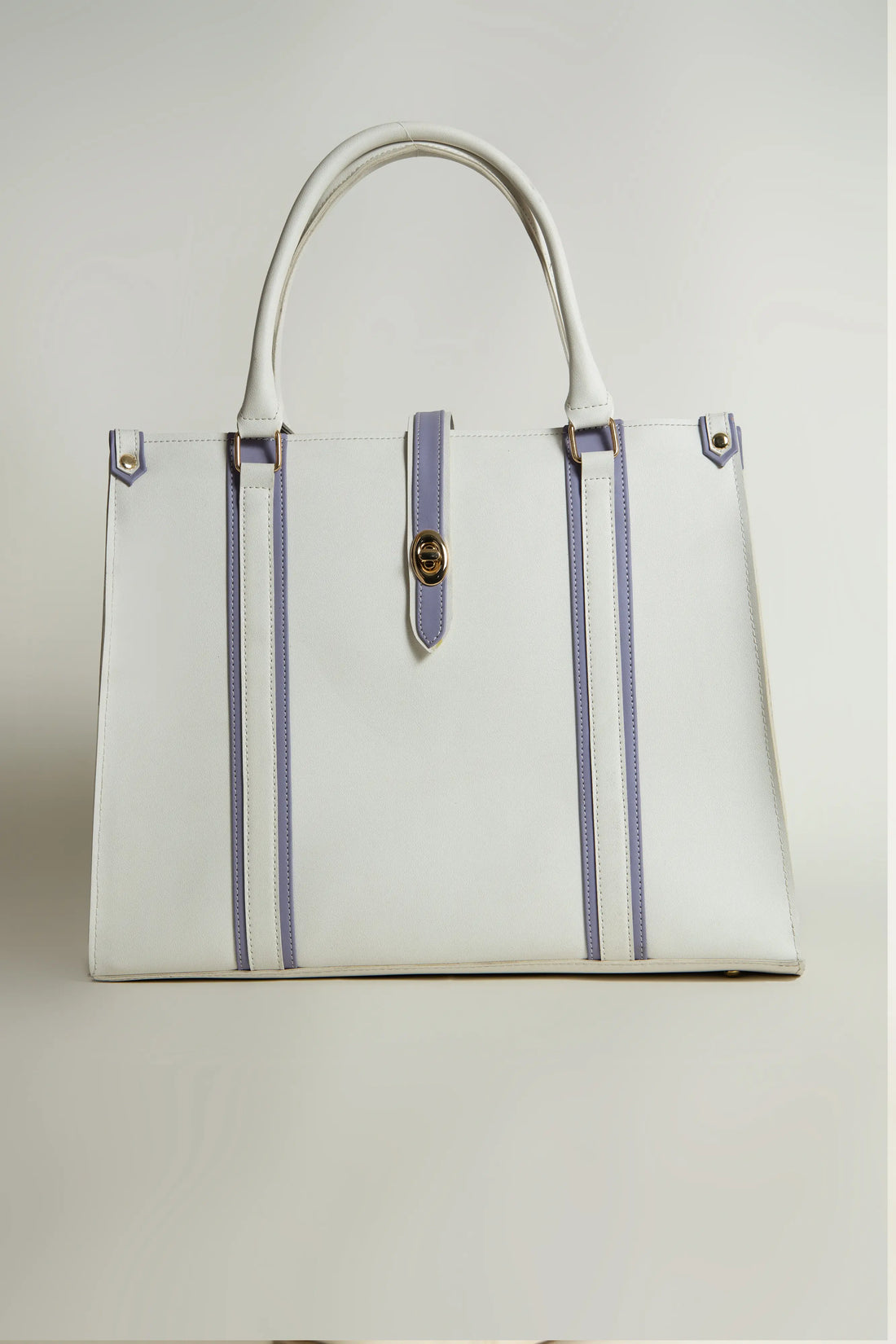 Tokyo Tote Bag White n Lilac