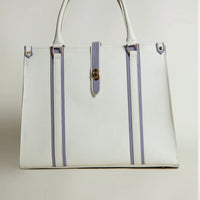 Tokyo Tote Bag White n Lilac