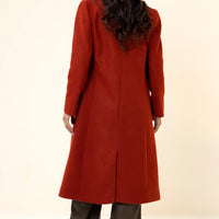 Chloe long coat Rust