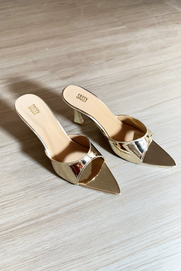 Muse Pointy Heel Gold