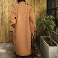 Cavallo woollen Long Coat Camel