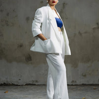 Boss Babe Oversized Blazer White