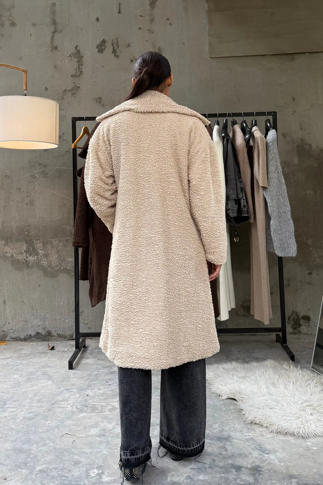 Vienna Teddy Coat Beige