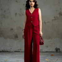 Lady Loud Tailored Trouser Red
