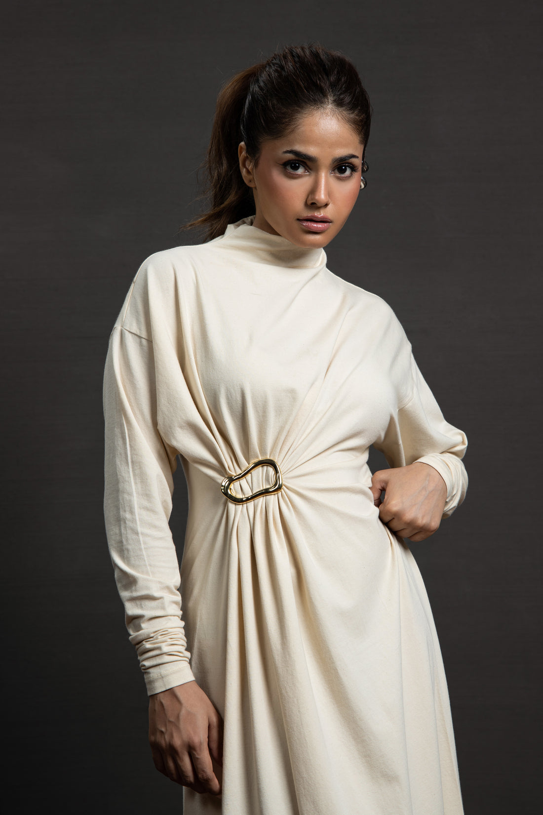 Kimora Long dress Cream