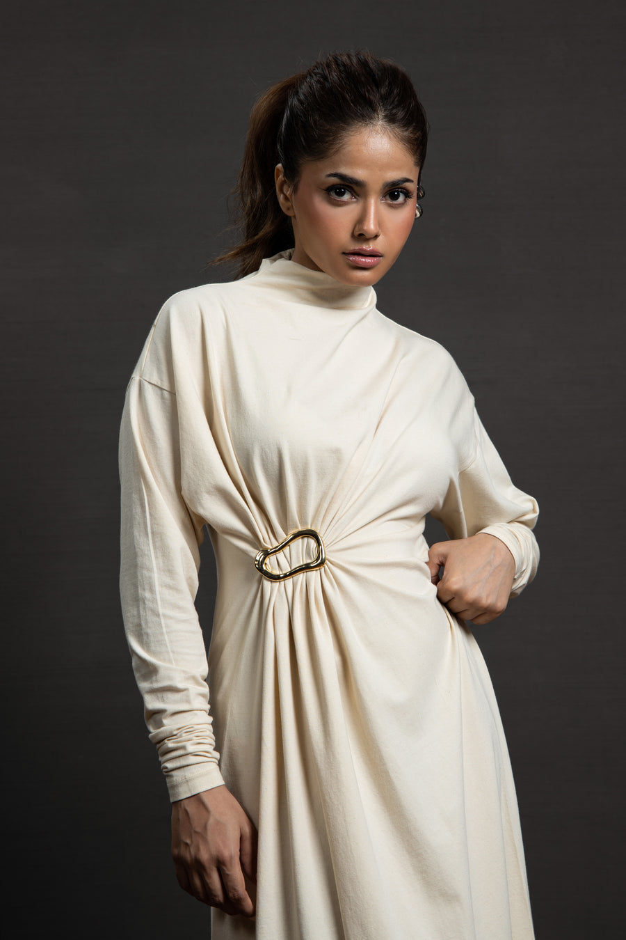 Kimora Long dress Cream