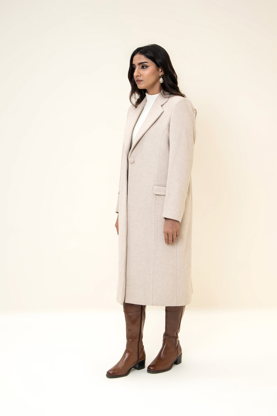 Amelie Long Coat off white