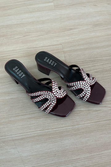 Elora heel Burgundy