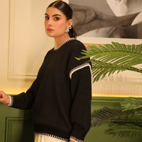 Highlander Oversized Sweater Black