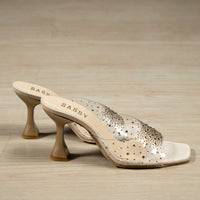 Elli Clear Heel Gold