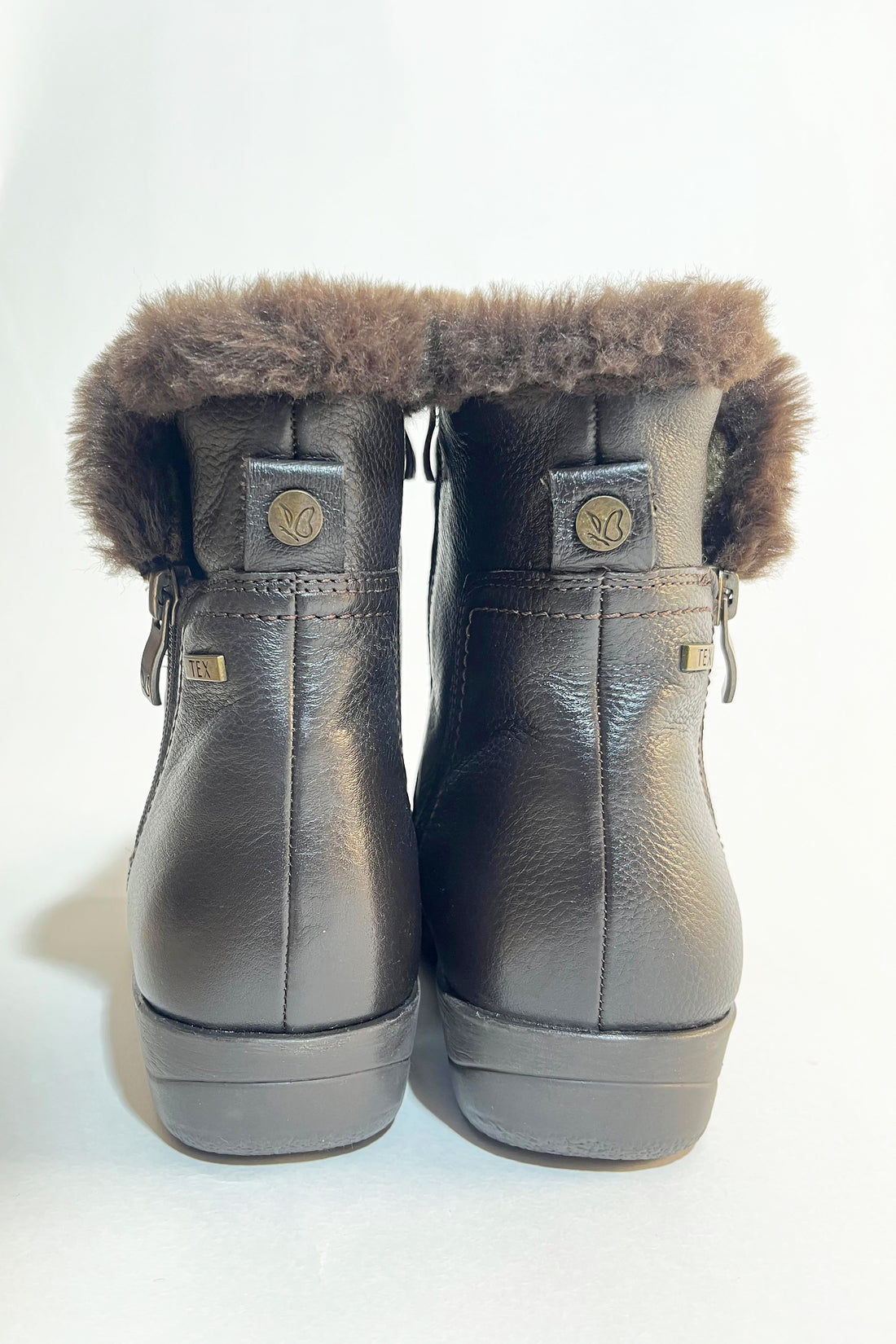 Brussels Glide fur boots Brown