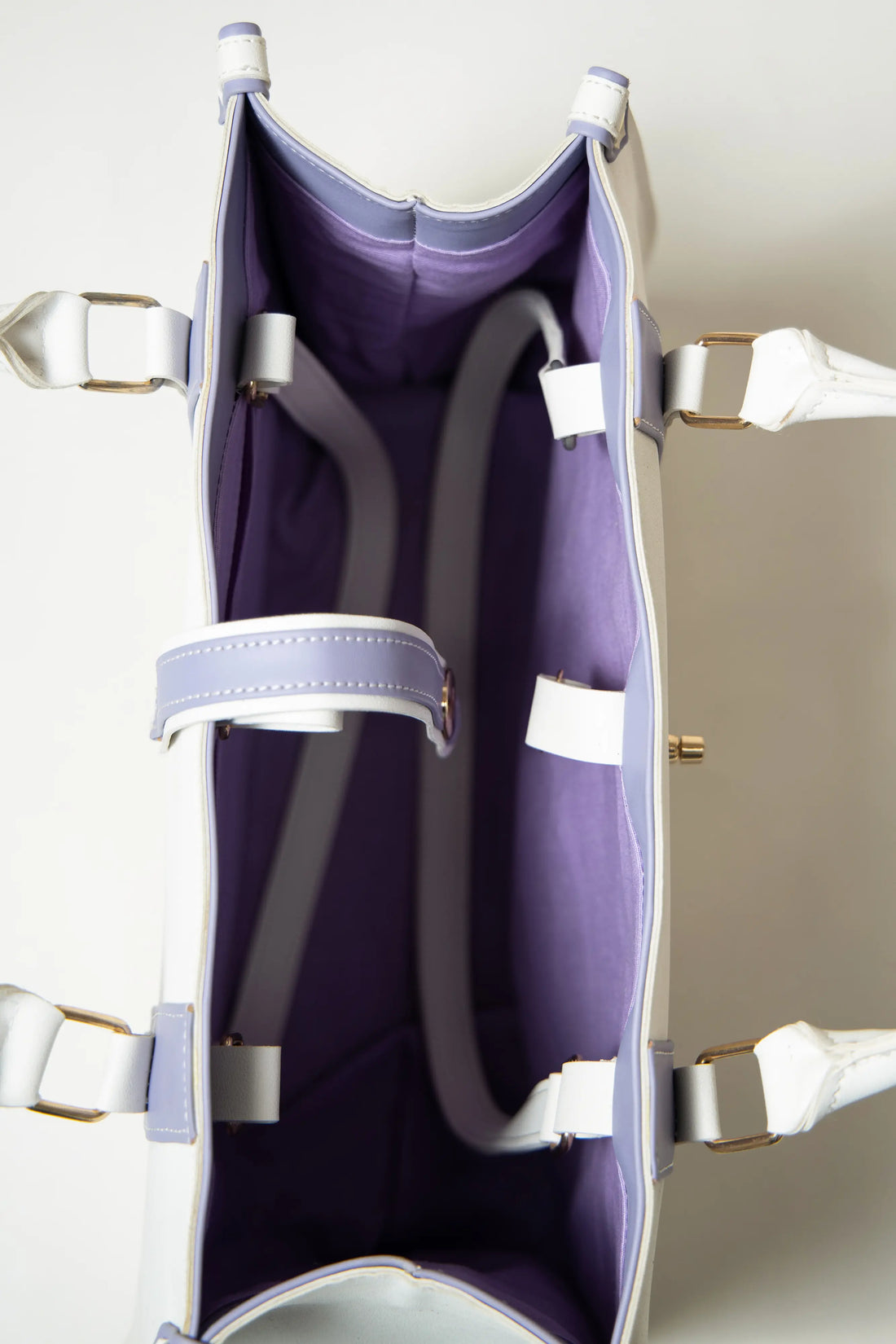 Tokyo Tote Bag White n Lilac