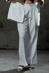 Boss Babe Tailored Trouser  White