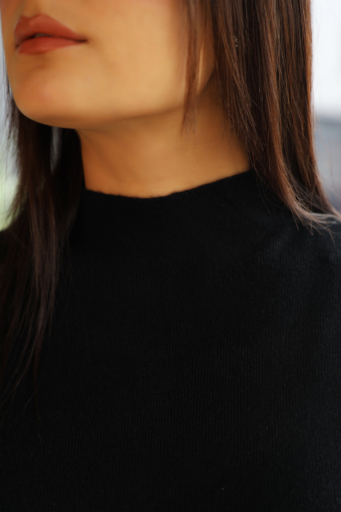 Willow Sweater Top Black