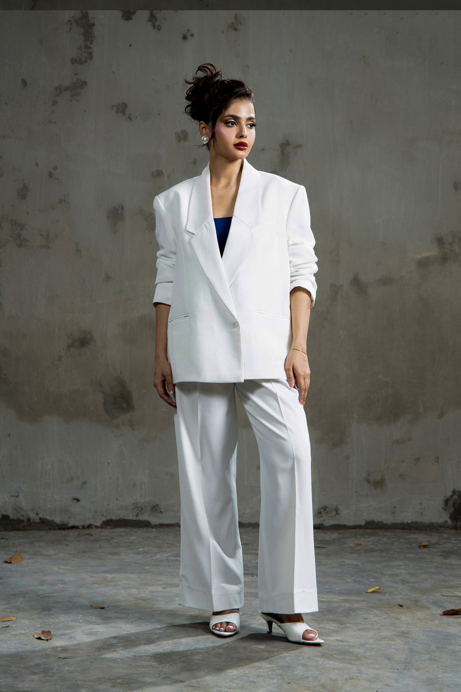 Boss Babe Tailored Trouser  White
