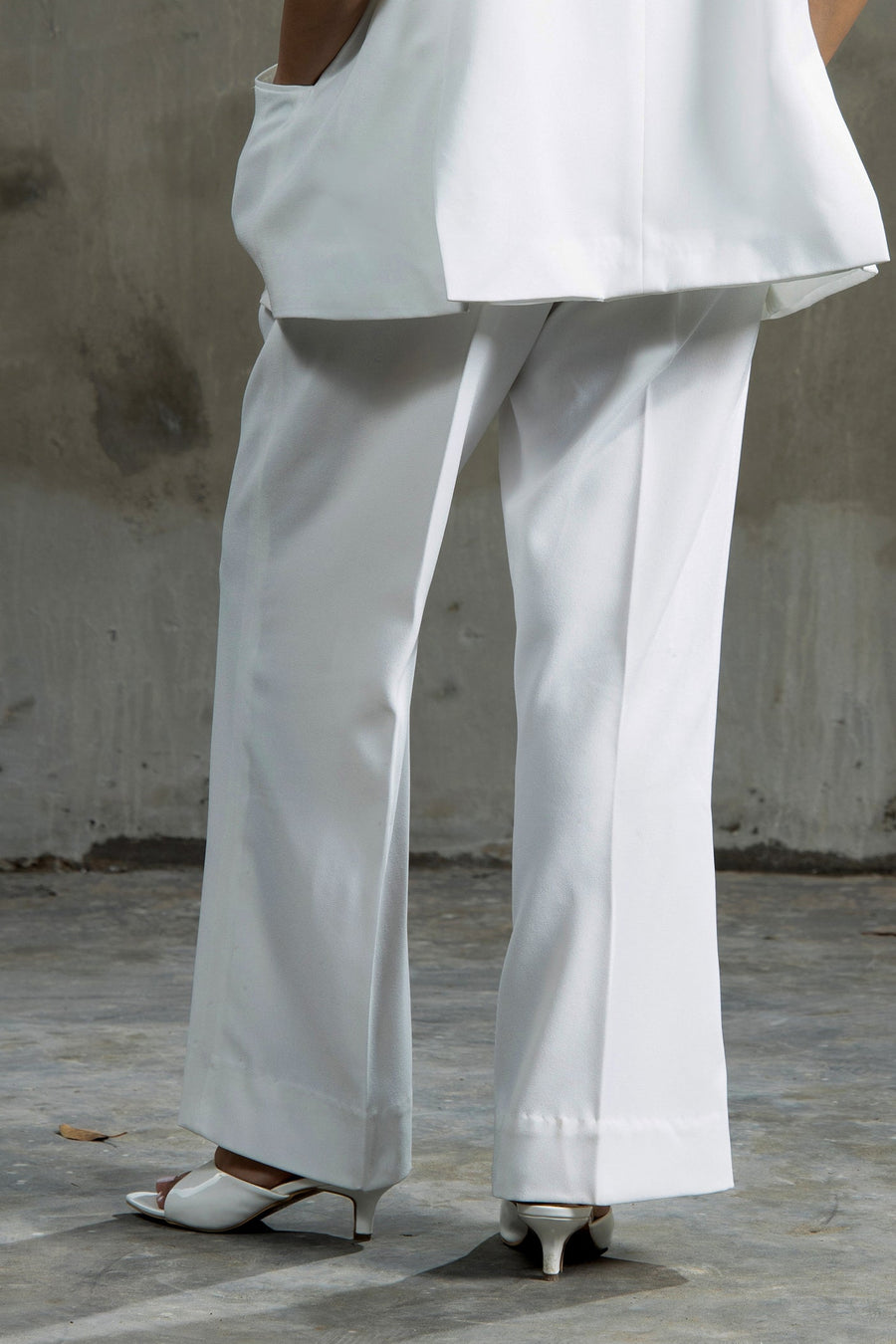 Boss Babe Tailored Trouser  White
