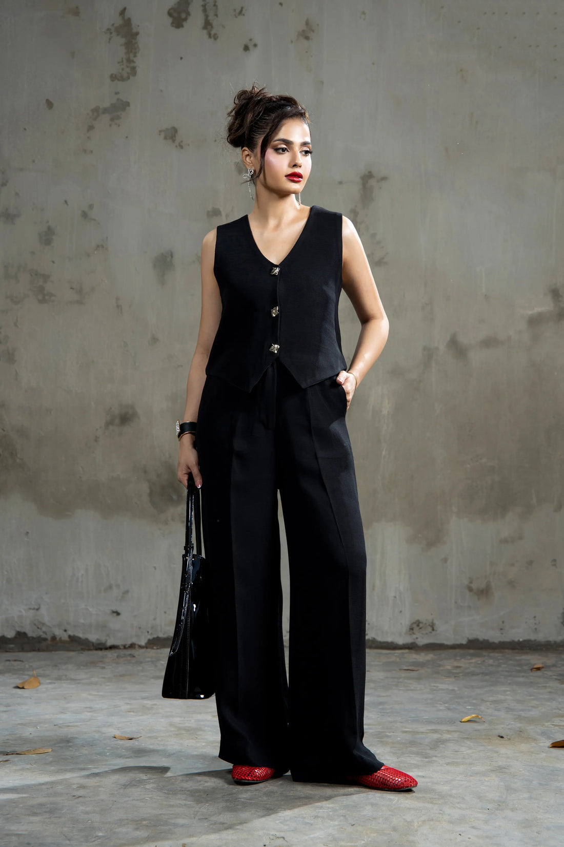 Lady Loud Tailored Trouser Black