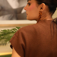 Willow Sweater Top Brown