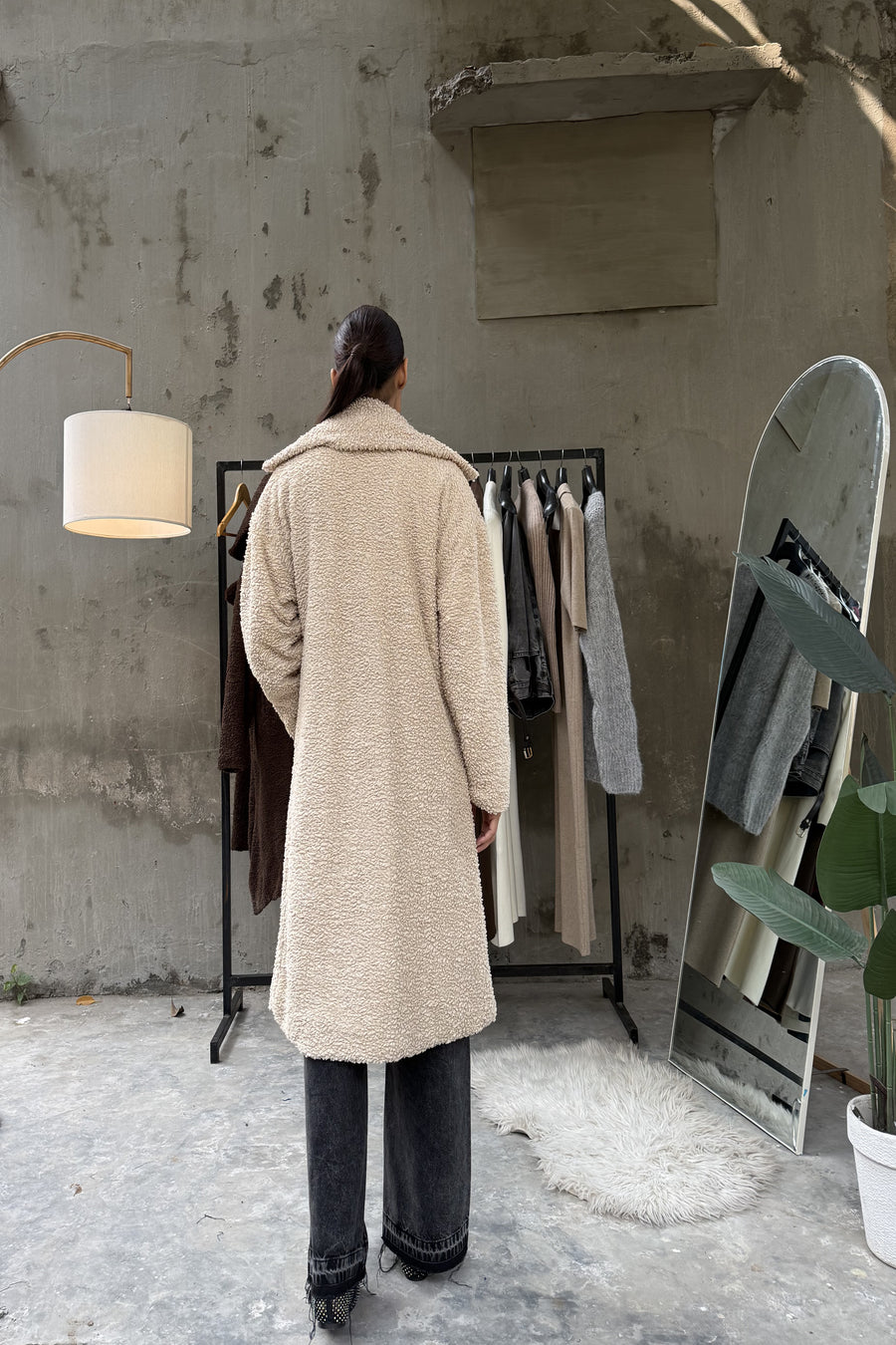 Vienna Teddy Coat Beige