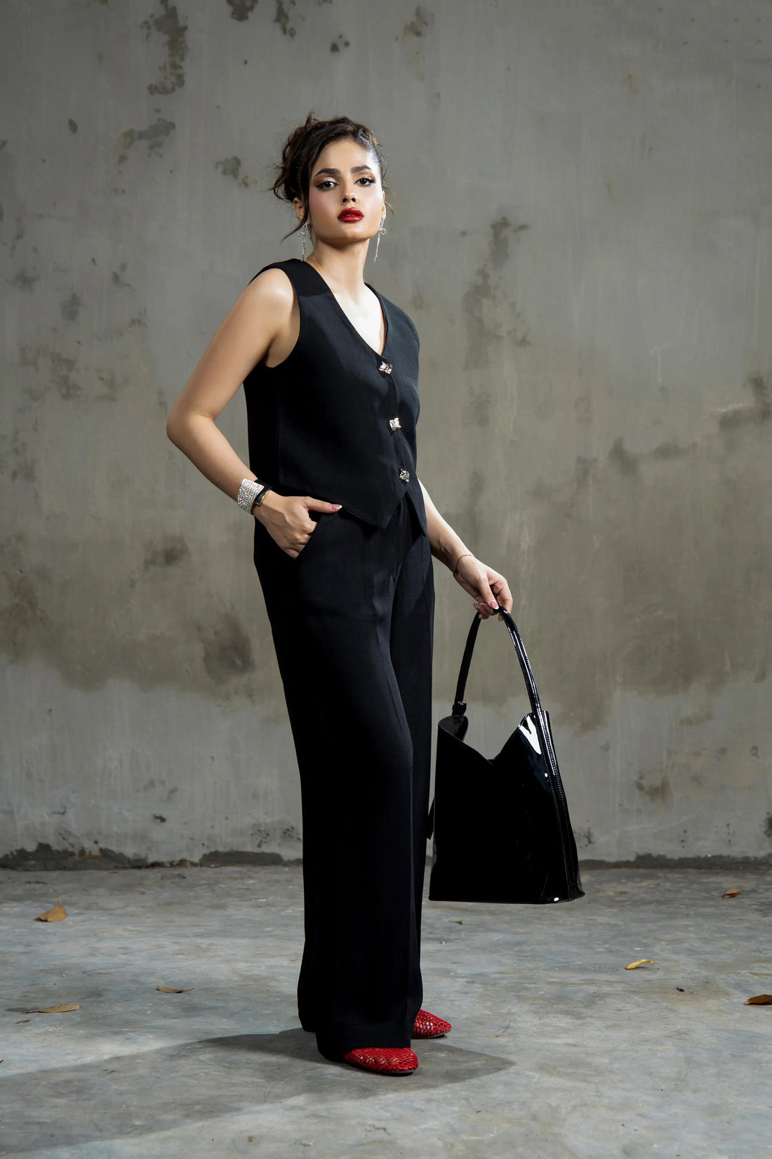 Lady Loud Tailored Trouser Black