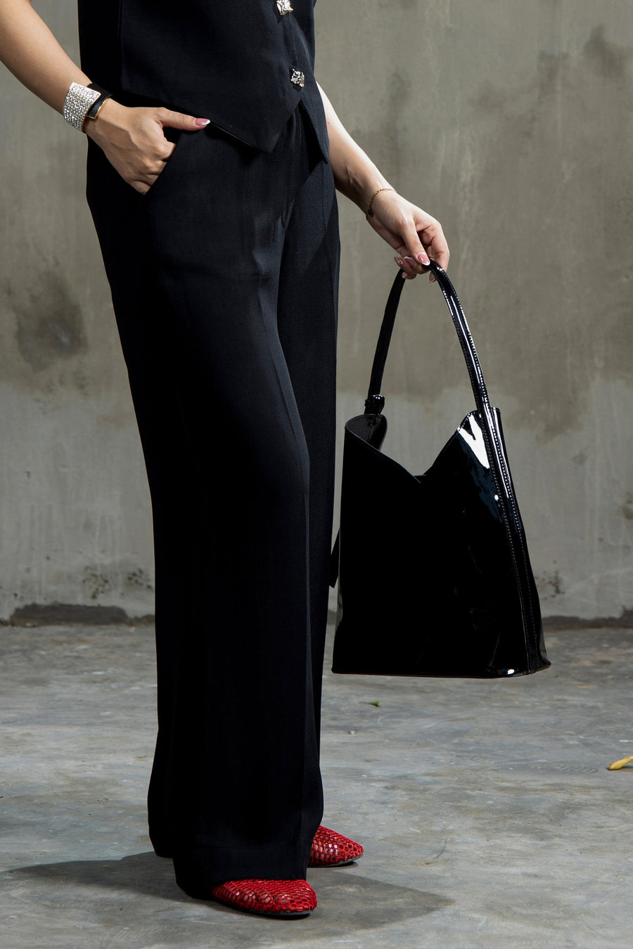 Lady Loud Tailored Trouser Black