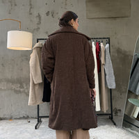 Vienna Teddy Coat Chocolate Brown