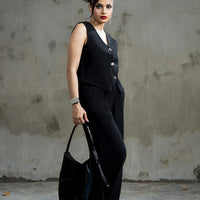 Lady Loud Waist Coat Black