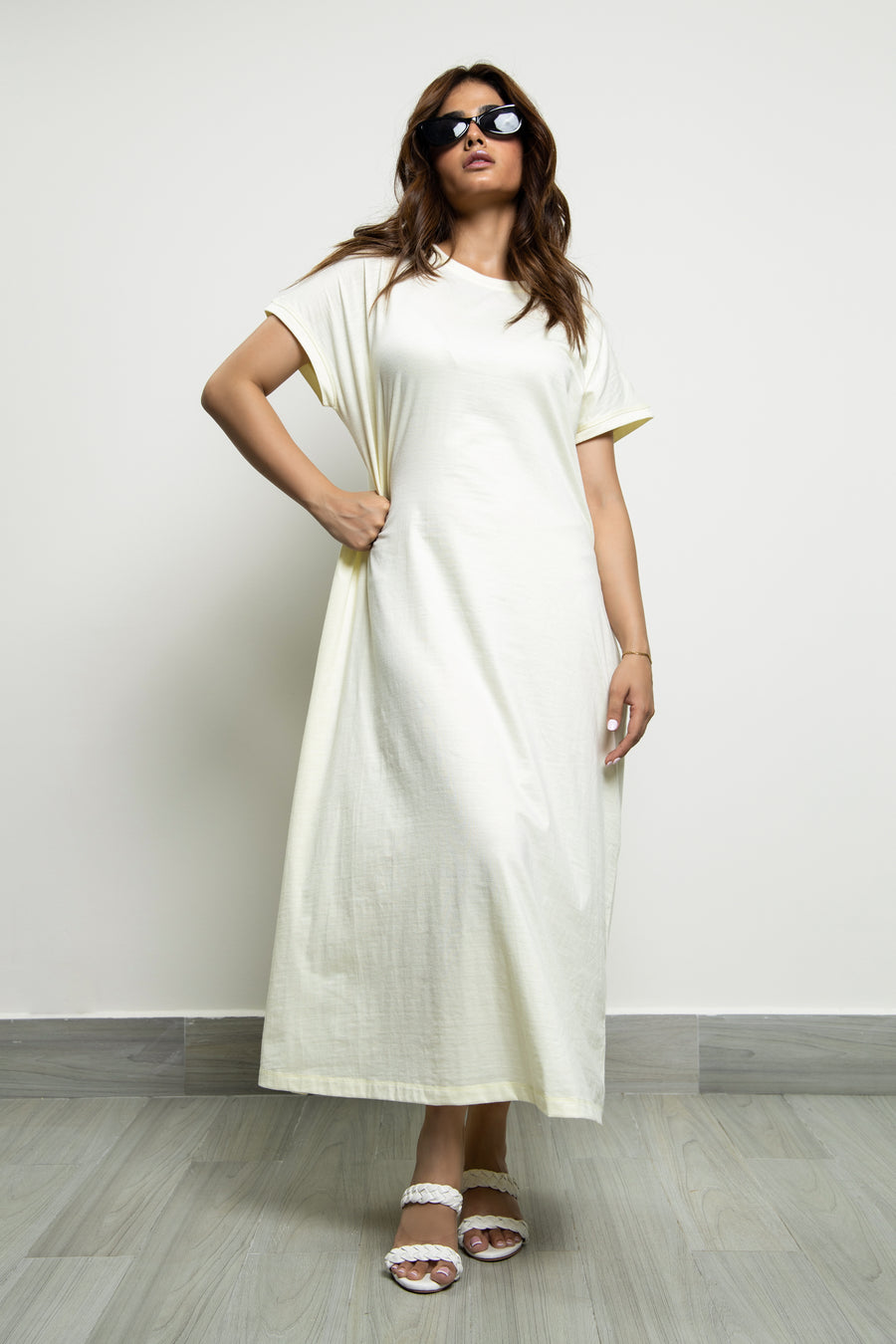 Rhode long shirt dress Lemontini